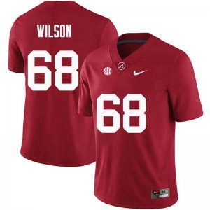 NCAA Men's Alabama Crimson Tide #68 Taylor Wilson Stitched College Nike Authentic Crimson Football Jersey MG17R46IS